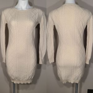 Wren Sweater Dress Cable Knit Cashmere Blend